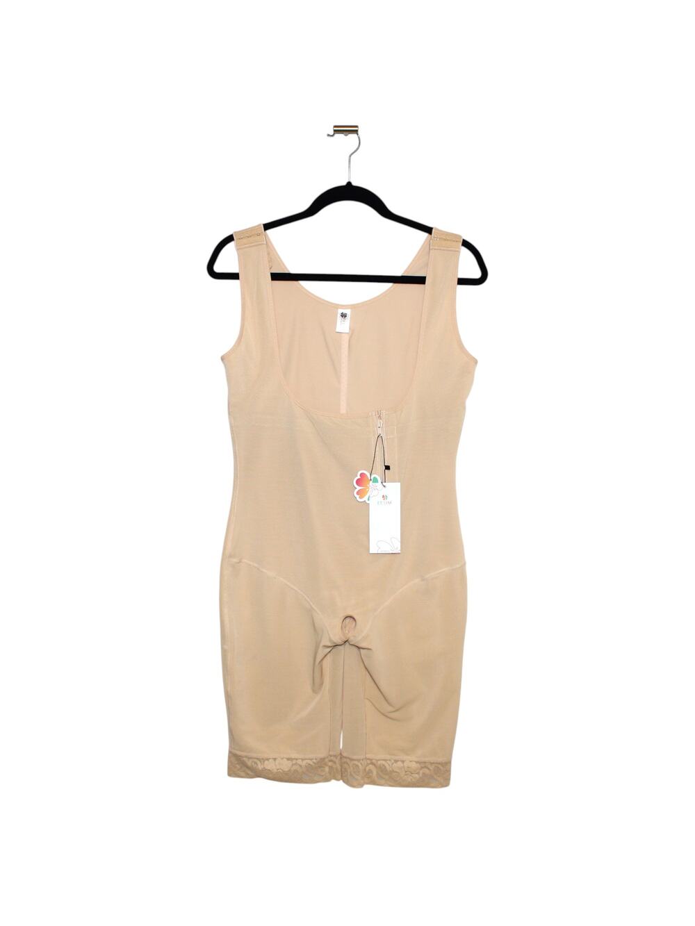 Beige Full Body Shaper Open-Bust Seamless Tummy Control Size 2X NWT